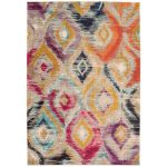 Colores 8 Rug Orange, Red, Yellow and Blue