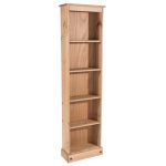 Corona 5 Shelf Bookcase Natural