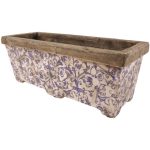Blue Ceramic Floral Planter Blue