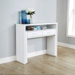 Hideaway Console Desk White