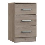 Minnesota Natural 3 Drawer Bedside Table Natural