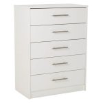 Lavant White 5 Drawer Chest White