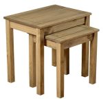 Panama Pine Nest of 2 Tables Natural