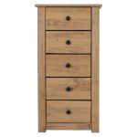 Panama 5 Drawer Chest Natural