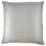 Essentials Large Faux Silk Silver Cushion Silver