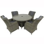 Royal Craft Wentworth Rattan 4 Seat Dining Set Beige