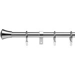 Trumpet Extendable Chrome Curtain Pole Dia. 16/19mm Chrome