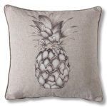 Gallery Direct Pineapple Natural Cushion Grey