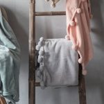Pom Pom Throw Grey