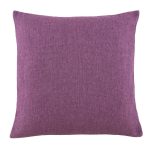Large Barkweave Aubergine Cushion Aubergine (Purple)