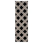 Black Linear 4 Runner Black/White