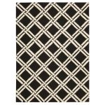 Black Linear 4 Rug Black/White