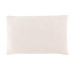 Large Chenille Rectangular Cream Cushion Cream