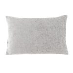 Large Chenille Rectangular Grey Cushion Grey