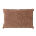 Chenille Rectangular Chocolate Cushion Chocolate (Brown)