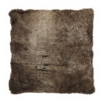 Large Verbier Natural Faux Fur Cushion Natural
