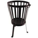 Circular Patio Brazier Black