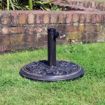 Kingfisher 9kg Cast Iron Effect Parasol Base Grey