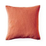 Large Chenille Spot Terracotta Cushion Terracotta