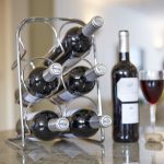 Hahn Pisa Chrome 6 Bottle Wine Rack Chrome (Silver)