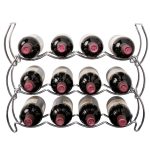Hahn Stack Rack Chrome 12 Bottle Wine Rack Chrome (Silver)