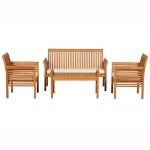 Royal Craft Manhattan Wooden Coffee Set Natural