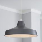 Oversized Grey Galley Easy Fit Pendant Grey