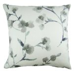 Naomi Grey Floral Cushion Cover Grey