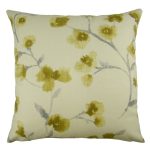 Naomi Ochre Floral Cushion Cover Ochre