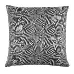 Black Zebra Cushion Cover Black