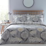 Elements Emmott Reversible Grey Duvet Cover and Pillowcase Set Grey
