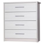 Avola White 4 Drawer Chest Cream