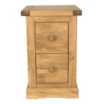 Alton 2 Drawer Bedside Table Natural