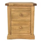 Alton 2 Drawer Wide Bedside Natural