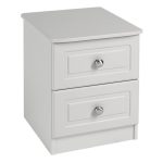 Calando Putty 2 Drawer Bedside Table Cream