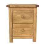 Hammond 2 Drawer Wide Bedside Natural