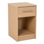 Lavant Pine 1 Drawer Bedside Table Oak
