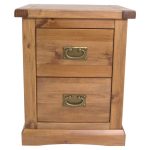 Sedan 2 Drawer Wide Bedside Natural