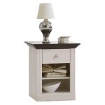 Steens Monaco 1 Drawer Bedside Table White
