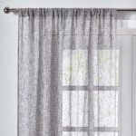 Elements Anderson Grey Slot Top Single Voile Panel Grey