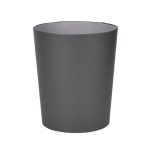 Faux Leather Waste Bin Grey