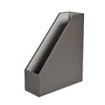 Faux Leather File Holder Grey