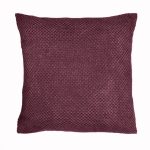 Chenille Spot Plum Cushion Plum Purple