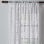 Dorma Winchester White Slot Top Single Voile Panel White