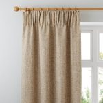 Thornton Ochre Pencil Pleat Curtains Ochre Yellow