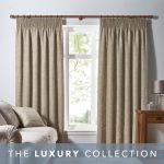 Thornton Ochre Pencil Pleat Curtains Ochre