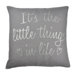 Silver Little Things Cushion Silver