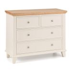 Oregon 4 Drawer Wide Chest White