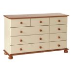 Odense Cream 9 Drawer Chest Cream/Brown