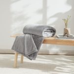 Evan 200cm x 200cm Throw Grey